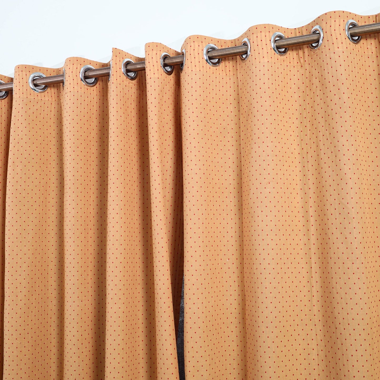  Beige Cotton Window Jacquard Curtain (5 x 3 Feet)