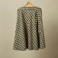 Beige - cotton wrap around skirt 43 - handcrafted