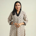 Buy Ajrakh Hand Block Printed Cotton Kurta Online at iTokri.com