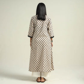 Buy Ajrakh Hand Block Printed Cotton Kurta Online at iTokri.com