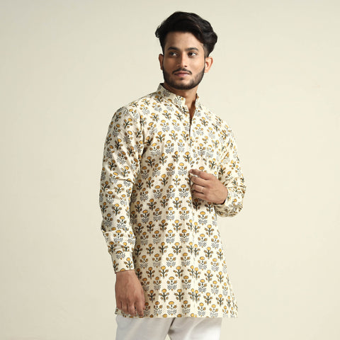 bagru men kurta 
