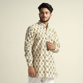 bagru men kurta 