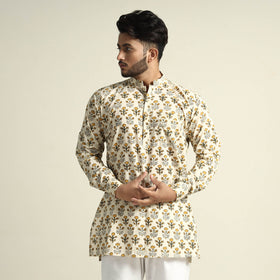 bagru men kurta 