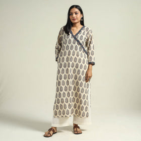Buy Ajrakh Hand Block Printed Cotton Kurta Online at iTokri.com
