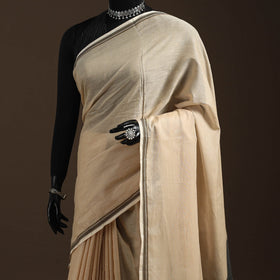 Dharwad cotton saree with border 15 - handcrafted