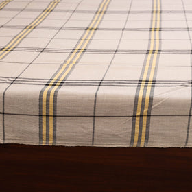 Beige - double handloom cotton bed sheet (108 x 90 in) 27