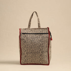  Beige Eco-Friendly Handmade Cotton Handbag for Women