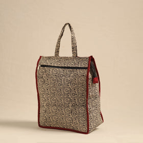  Beige Eco-Friendly Handmade Cotton Handbag for Women