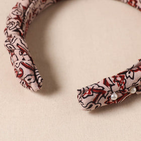 Fabart braided hair band with bead work 58 - handcrafted