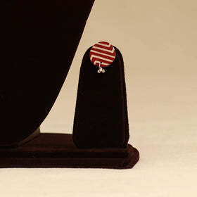 Beige - fabart jute choker necklace set with ghungroo work