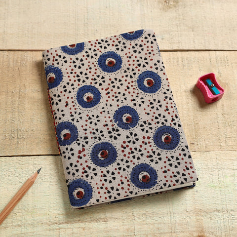  Ajrakh Fabric Cover Handmade Paper Notebook Online in India 