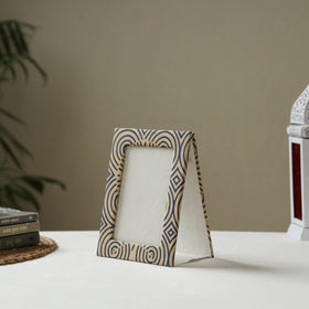 Beige - fabric embellished handmade photo frame (8 x 6 in)