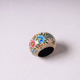  Floral Handpainted Wooden Beige Napkin Holder 