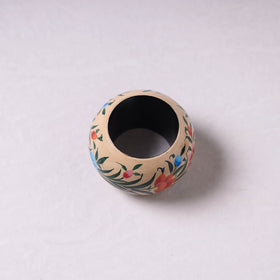  Floral Handpainted Wooden Beige Napkin Holder 