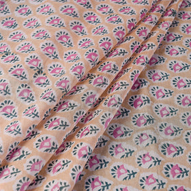 Sanganeri Block Print Fabric - Floral Rajasthani