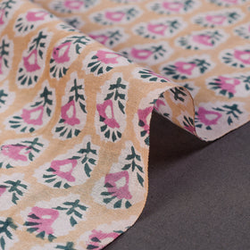  Sanganeri Block Print Fabric - Floral Rajasthani