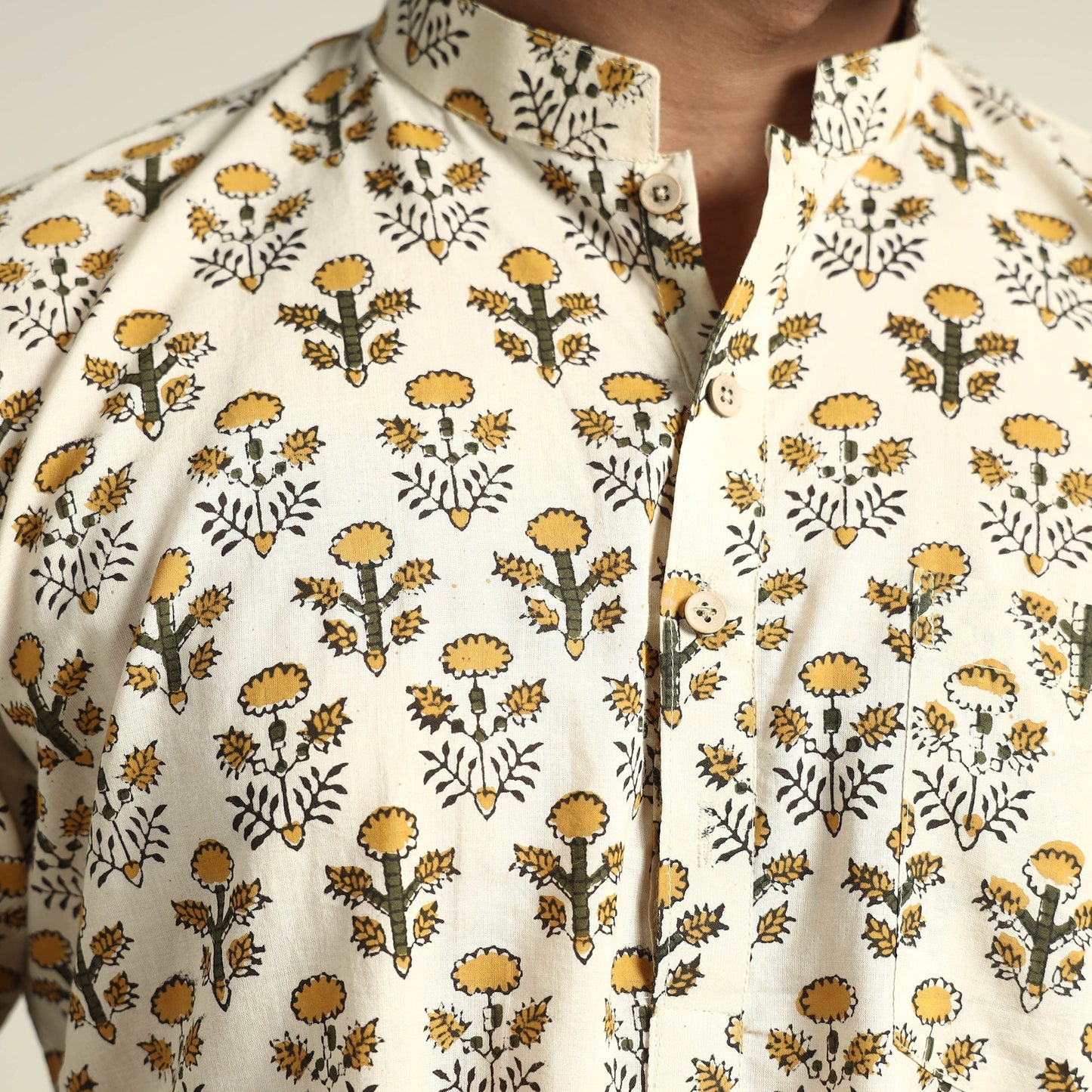 bagru men kurta 