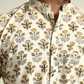 bagru men kurta 