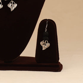 German silver thread beads necklace set 12 - handcrafted