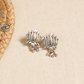 Beige - german silver thread braided necklace set 36