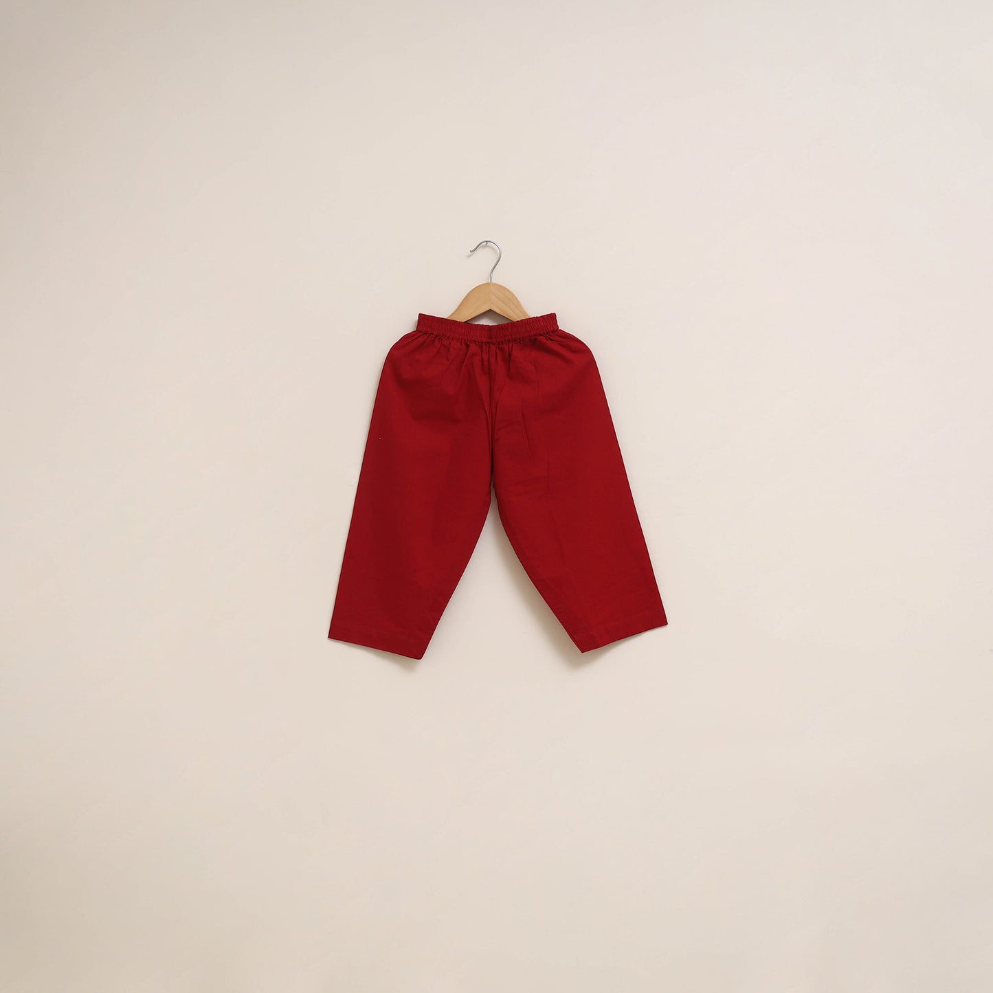 Beige - girls kalamkari pure cotton kurta set (2-6 years)