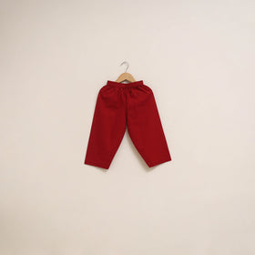 Beige - girls kalamkari pure cotton kurta set (2-6 years)