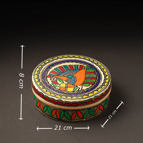  Godna Madhubani Handpainted Stainless Steel Casserole