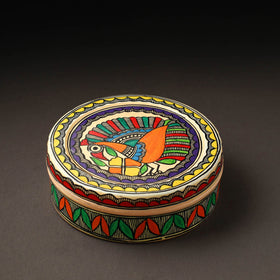  Godna Madhubani Handpainted Stainless Steel Casserole
