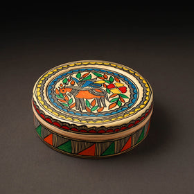  Godna Madhubani Handpainted Stainless Steel Casserole