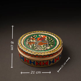  Godna Madhubani Handpainted Stainless Steel Casserole