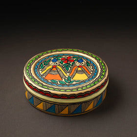  Godna Madhubani Handpainted Stainless Steel Casserole