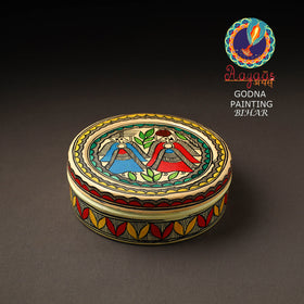  Godna Madhubani Handpainted Stainless Steel Casserole