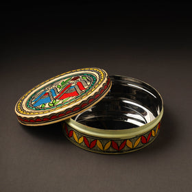  Godna Madhubani Handpainted Stainless Steel Casserole