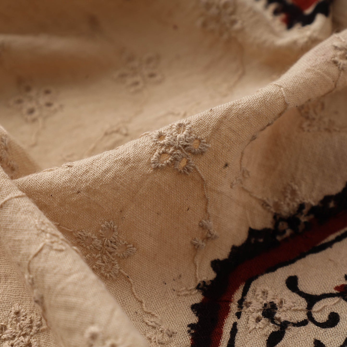 Hakoba natural dyed cotton fabric 18 - handcrafted