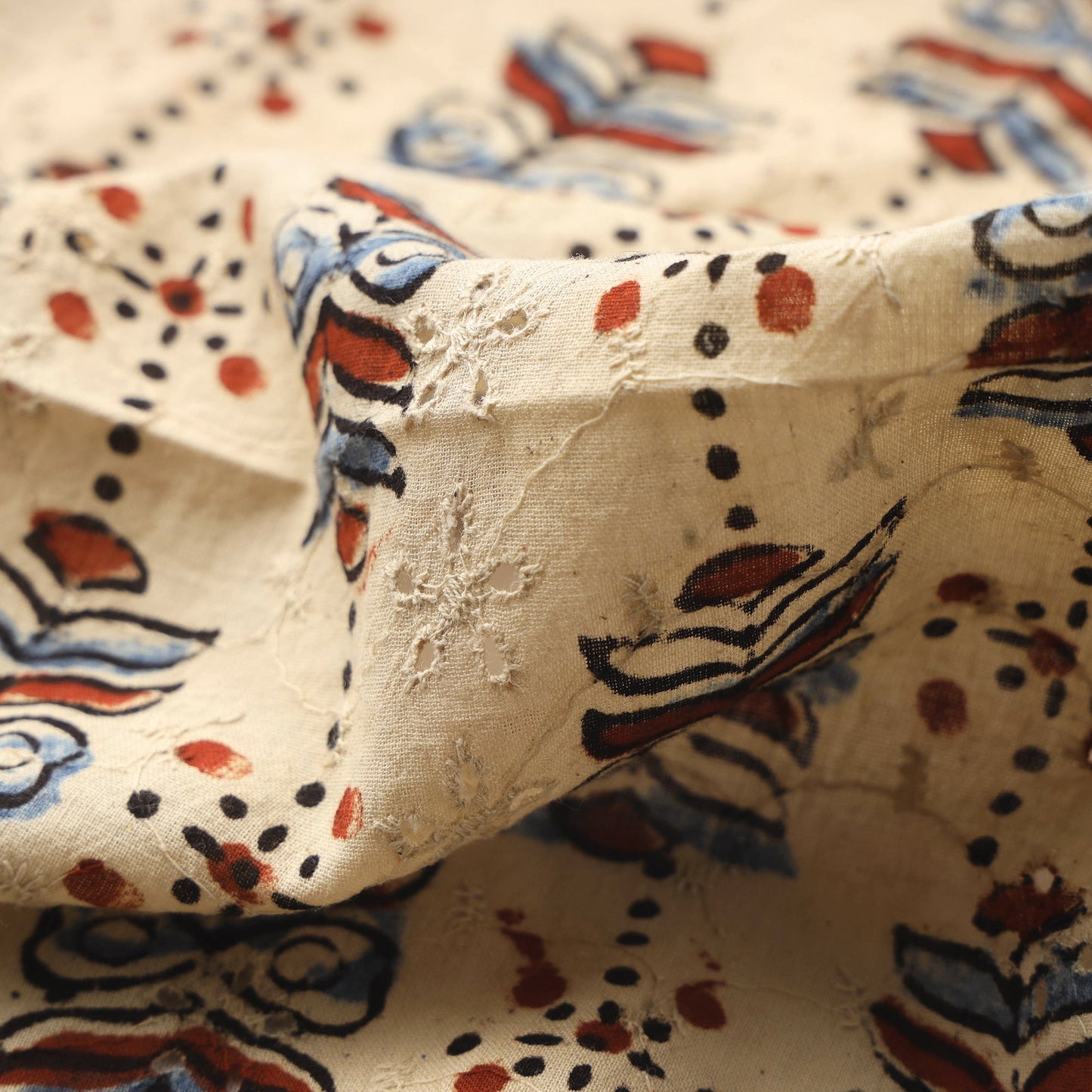 Hakoba natural dyed cotton fabric 33 - handcrafted