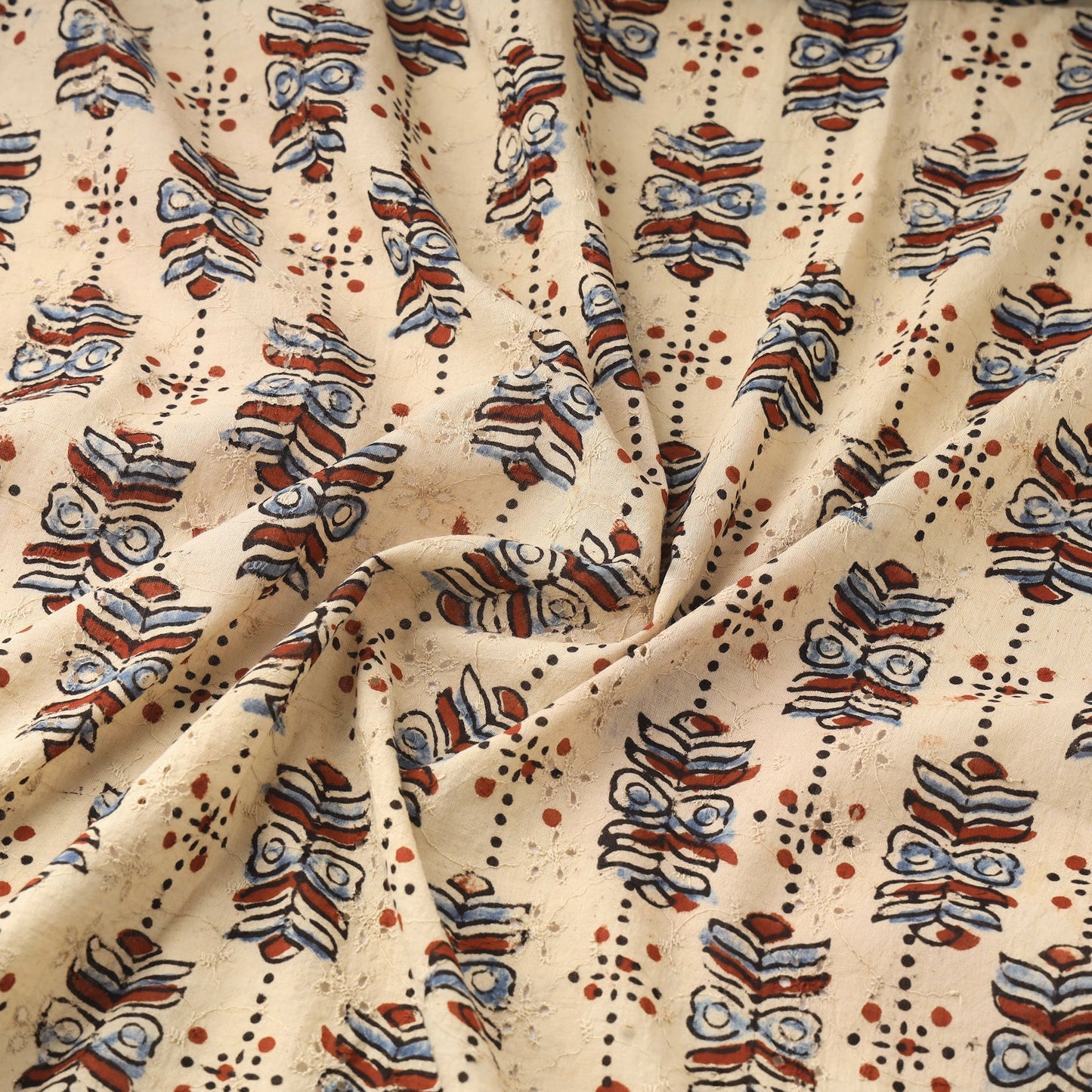 Hakoba natural dyed cotton fabric 33 - handcrafted