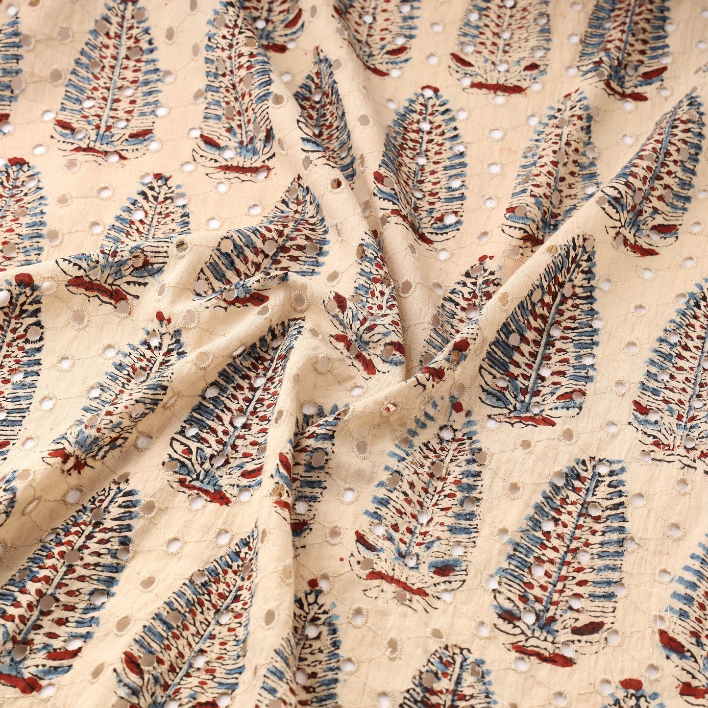Hakoba natural dyed cotton fabric 38 - handcrafted