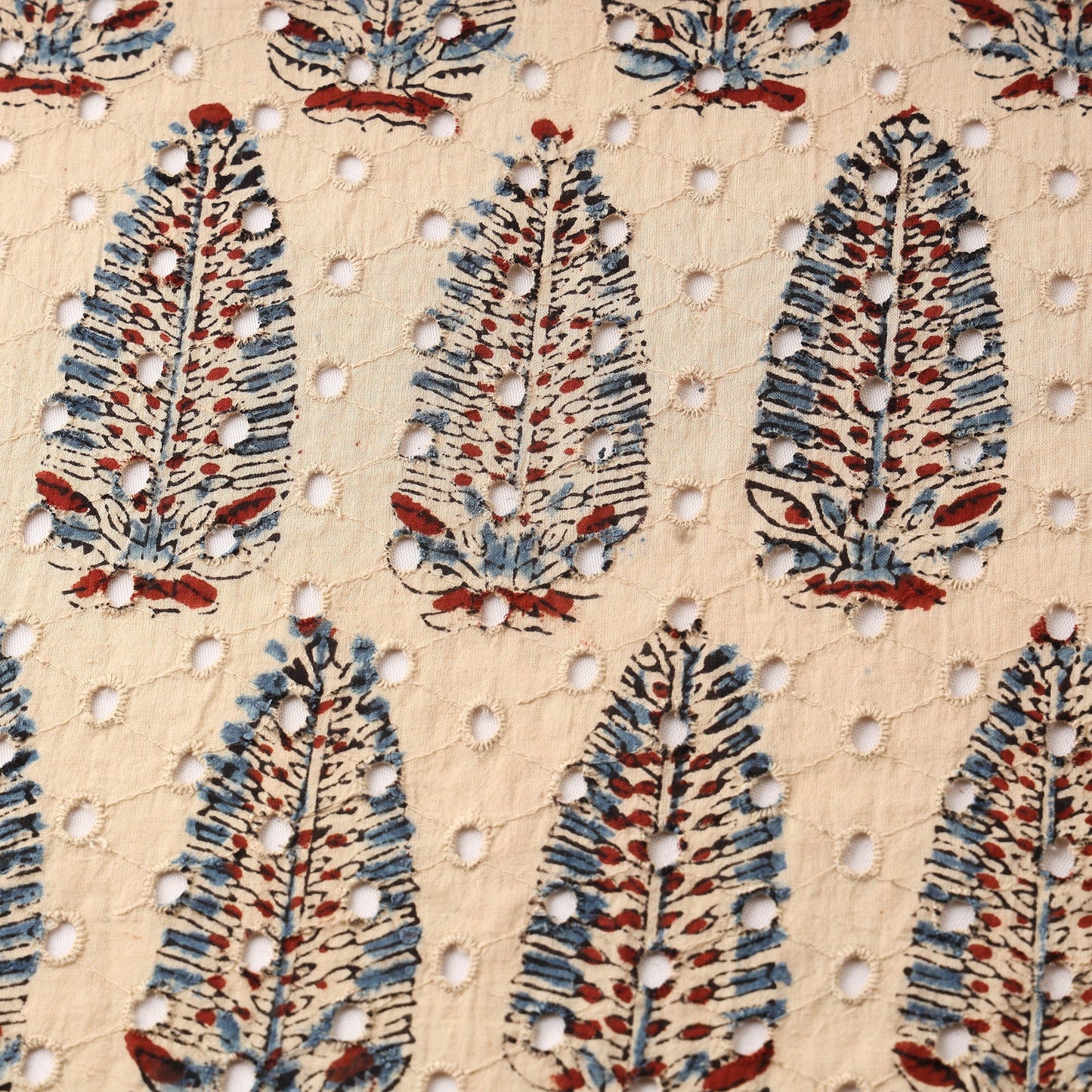 Hakoba natural dyed cotton fabric 38 - handcrafted