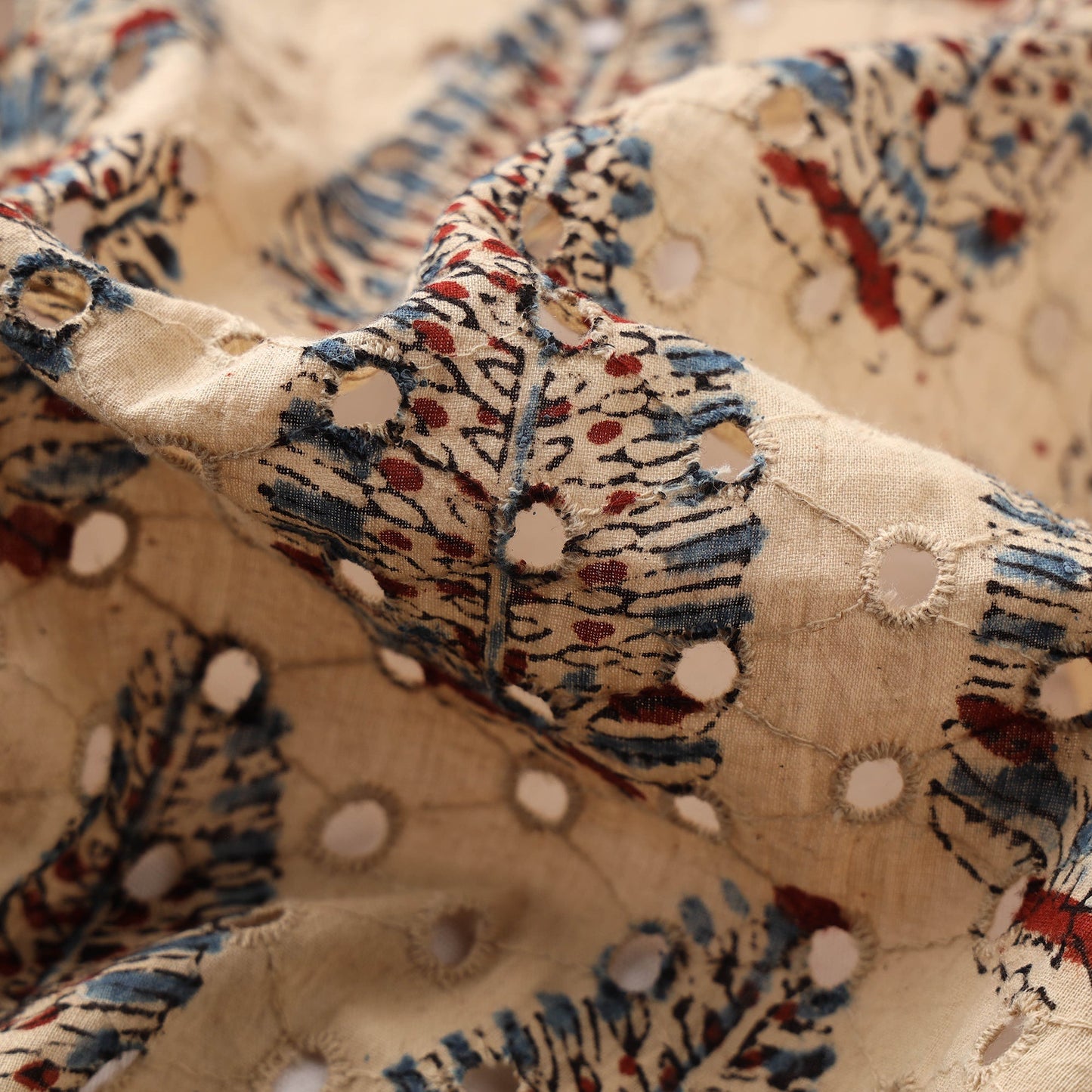 Hakoba natural dyed cotton fabric 38 - handcrafted