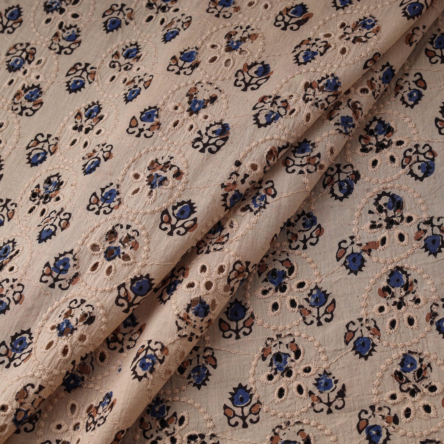 Hakoba natural dyed cotton hand fabric 05 - handcrafted