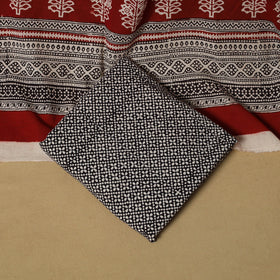 Beige - hand bagh natural dyed cotton 3pc unstitched dress