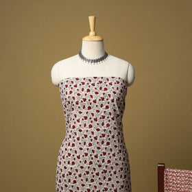 Beige - hand bagh natural dyed cotton 3pc unstitched dress