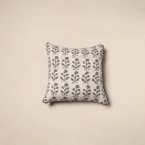 Beige - hand batik cotton cushion cover 25 - handcrafted