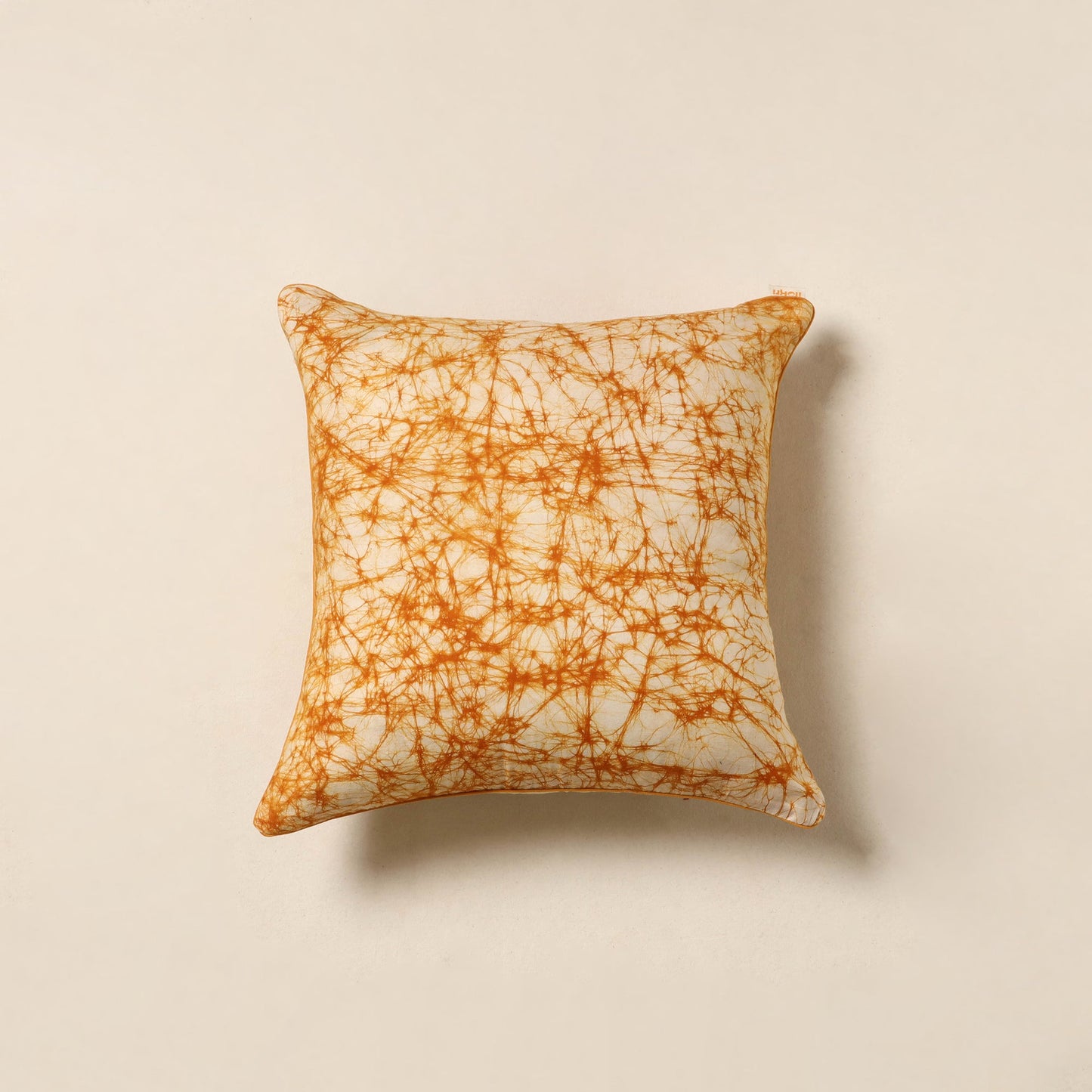 Beige - hand batik cotton cushion cover 70 - handcrafted