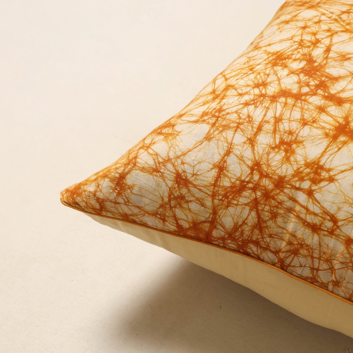 Beige - hand batik cotton cushion cover 70 - handcrafted