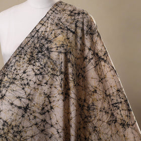 Beige - hand batik cotton fabric 06 - handcrafted