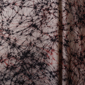 Beige - hand batik cotton fabric 07 - handcrafted