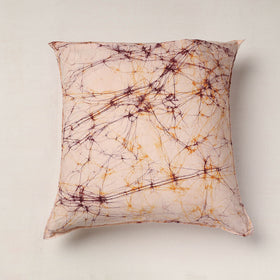  Beige Hand Batik Printed Cotton Cushion Cover