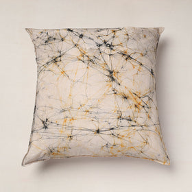 Beige Hand Batik Printed Cotton Cushion Cover
