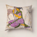  Beige Hand Batik Printed Cotton Cushion Cover